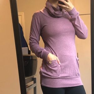 Cowlneck long sleeve comfy top
